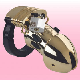 Mystim Pubic Enemy No.1 Gold Penis Kafesi ve Penis Kilidi
