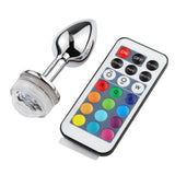 Erox Remote Control Uzaktan Kumandalı Led Işıklı Metal Anal Plug Large