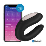 Satisfyer Double Joy Telefon Uyumlu Çiftler İçin Vibratör-Black