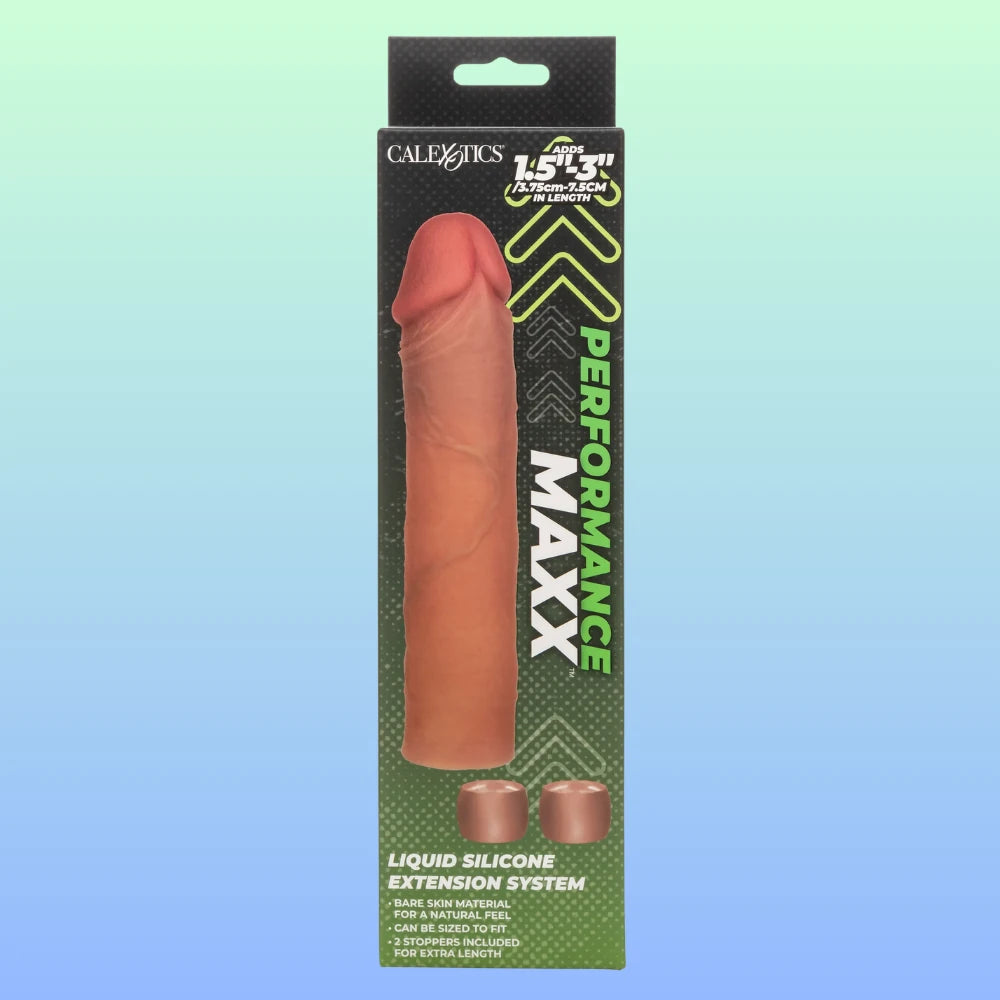 Calexotics Silicone Penis Extension System Penis Kılıfı 20 Cm-Brown