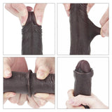 Lovetoy Sliding Skin Dildo Hareketli Deri Özellikli 18 Cm Realistik Zenci Penis