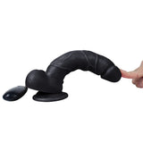 Xise Dildo Series Beat Strapon 19 cm Kemerli Titreşimli Realistik Penis-Black