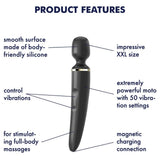 Satisfyer Wand-Er Woman Ultra Güçlü XXL Vibratör-Black