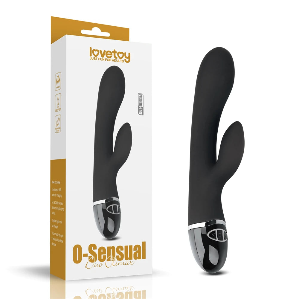 Lovetoy O-Sensual Duo Climax Tireşimli Rabbit Vibratör