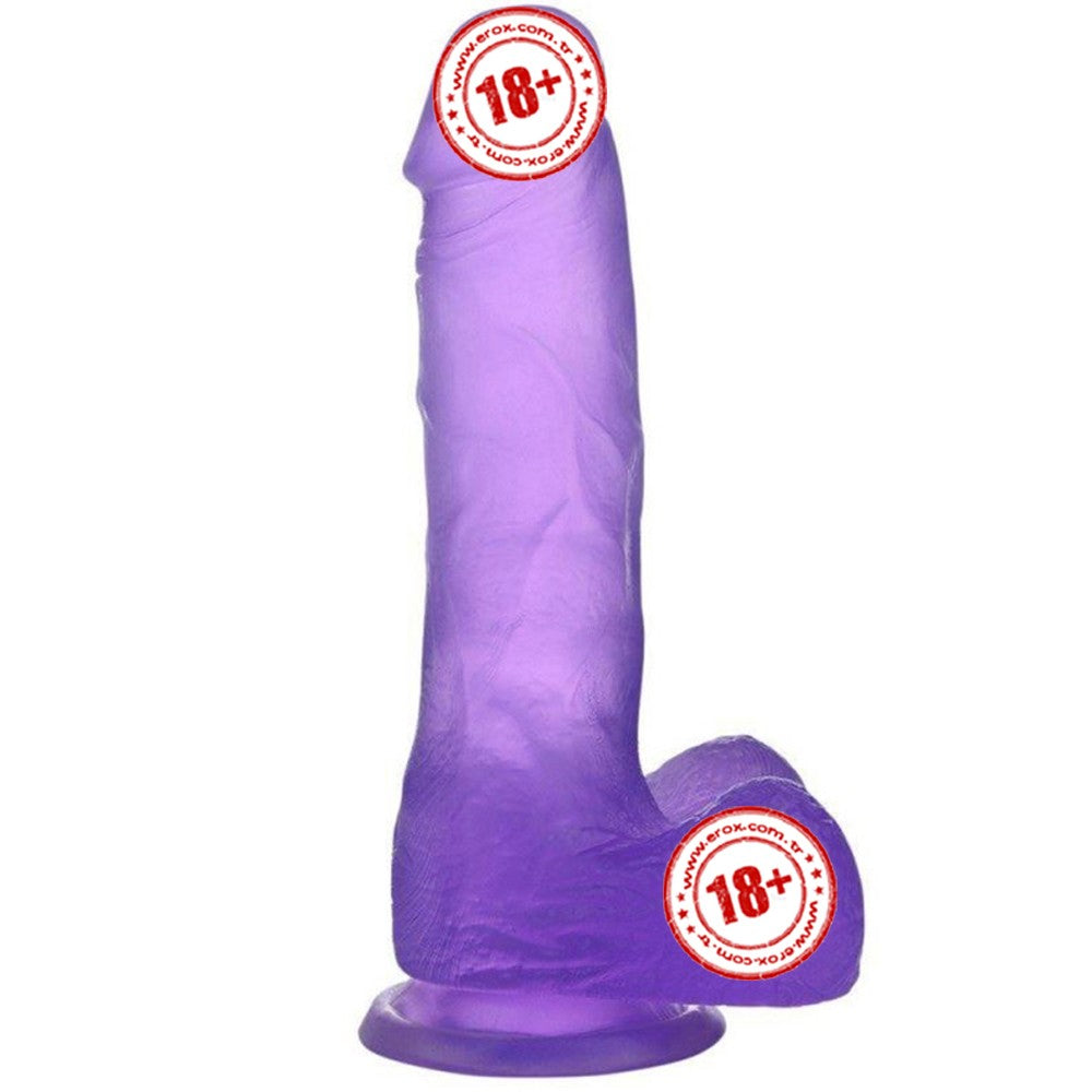 Lovetoy Jelly Studs Purple Medium 17 cm Jel Dildo LV3101