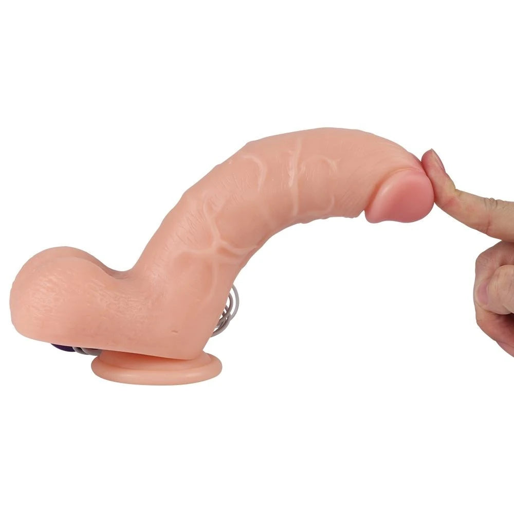 Shequ Vibrating Dildo Adam Ruber 21 cm Titreşimli Realistik Penis SQ-WBC10012-V
