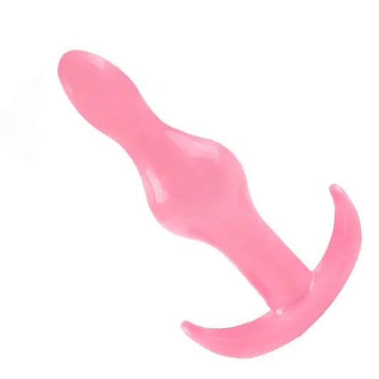 Erox Anal Fantasy Two Ribbed Silikon Anal Alıştırıcı Plug-Pink