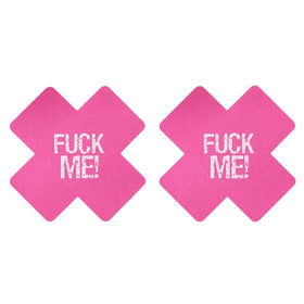 Lovetoy Fuck Me Cross Pattern Nipple Pasties Göğüs Ucu Bandı 2 Çift