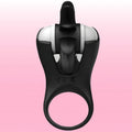 Erox The Cock Ring Clitoral Stimulating Şarjlı Penis Halkası-Black