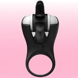 Erox The Cock Ring Clitoral Stimulating Şarjlı Penis Halkası-Black