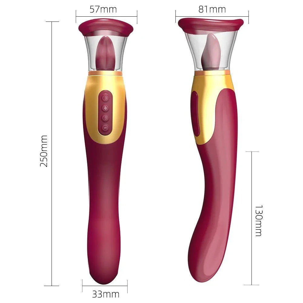 Erox Luxury Tongue Vibe 2 İn 1 G-Spot ve Dil Vibratör