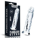Lovetoy Flawless Clear Dildo 18 cm Realistik Jel Penis