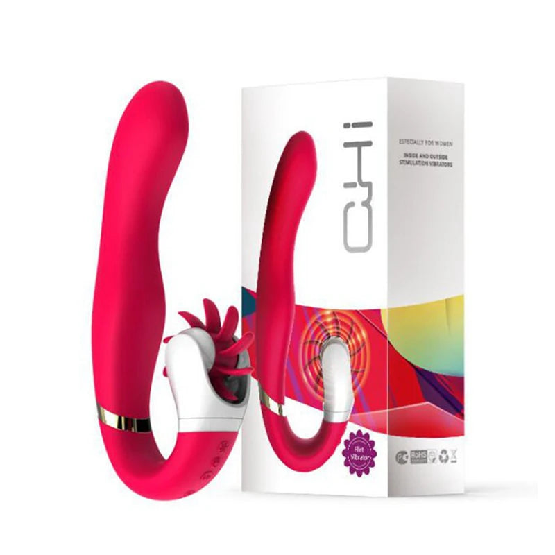 Erox Dave 2 Hareketli Klitoral Penetrasyon G-Stimulant Vibratör