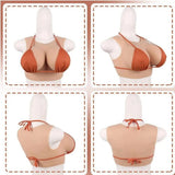 Bodysuit Crossdresser Askılı Giyilebilir Silikon Göğüs Cup 100 Cm.