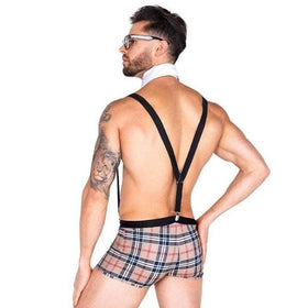 Erox Fantasy Wear Erkek Fantezi Ekoseli Seksi Kostüm