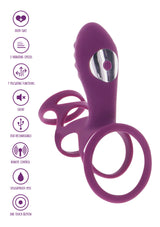 ToyJoy Happiness Halo Halo C-Ring Sleeve Titreşimli Penis Halkası