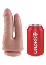 Pipedream King Cock 15 Cm Çift Başlı Ten Rengi Realistik Penis