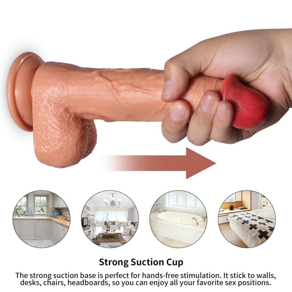 Shequ Dildo Series Sean 20 Modlu Titreşimli Realistik Penis