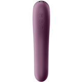 Satisfyer Dual Kiss Telefon Kontrollü Emiş Güçlü Vibratör-Bordeaux