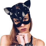 Fetish Game Siyah Kedi Kız Maskesi
