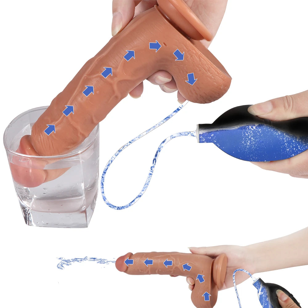 Dildo Series Adam 21 Cm Boşalabilir Penis