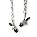 Erox Fetish Fantasy Series Collar With Nipple Clamps Zincirli Göğüs Klipsi