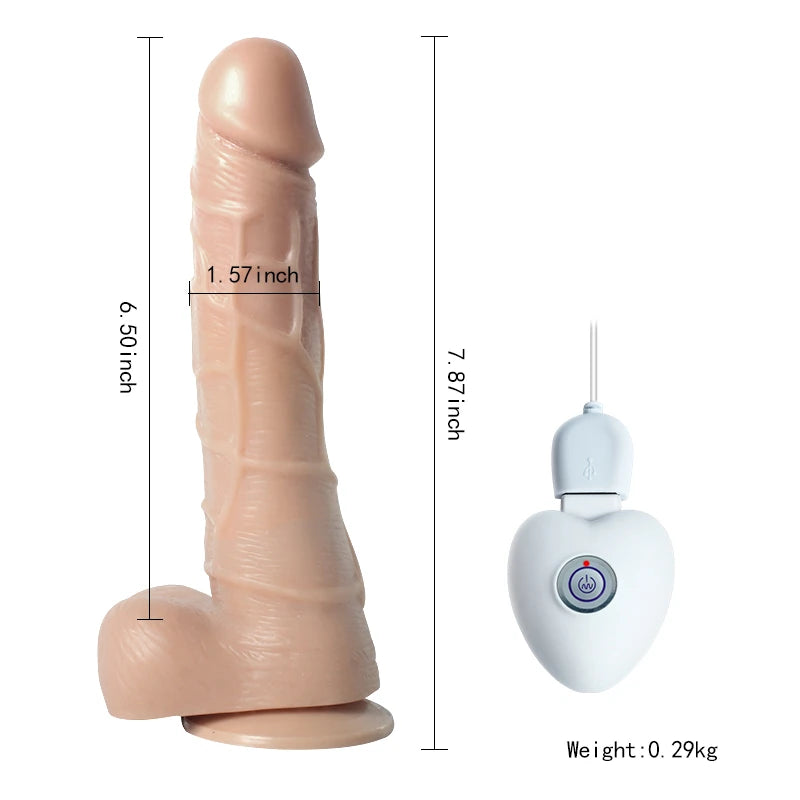 Shequ Swaying 20 cm Kemerli Dönebilen Hareketli Penis