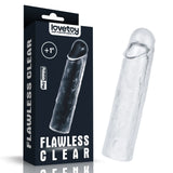 Lovetoy Flawless Clear 2.5 cm Dolgulu Şeffaf Penis Kılıfı