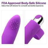 Erox Finger Vibe Çift Yönlü USB Şarjlı Parmak Vibratör-Purple