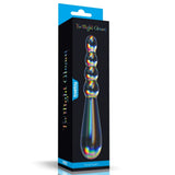 Lovetoy Twilight Gleam Glass Dildo Rising Ripples Cam Dildo