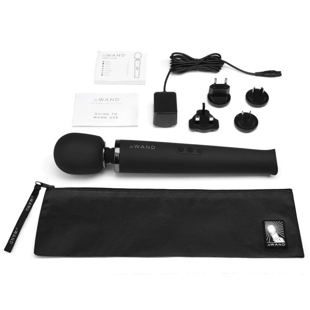 Le Wand Rechargeable Massager Masaj Wand Vibrator Black
