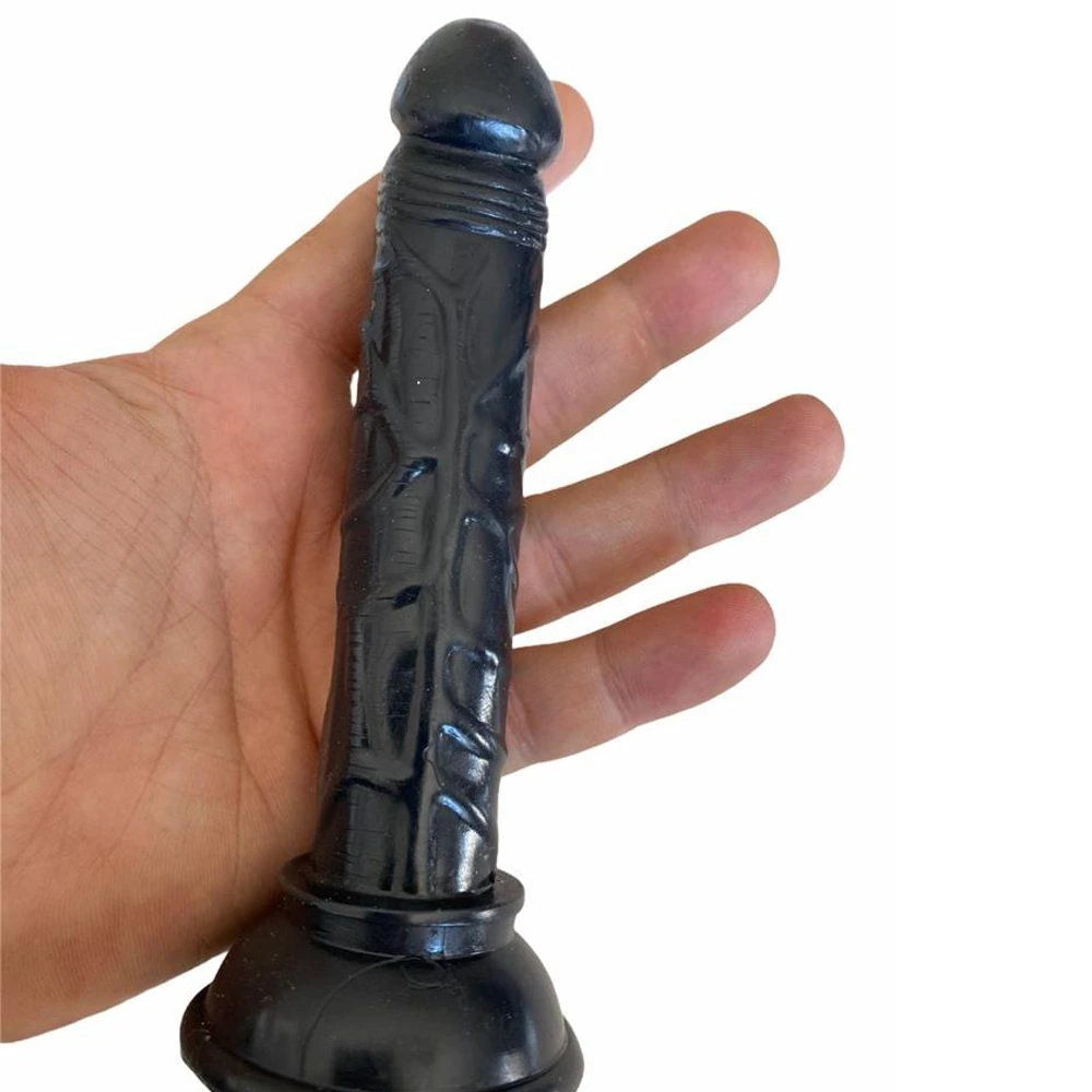 Erox Jelly Silicone 14.5 cm Anal ve Vajinal Realistik Penis-Black
