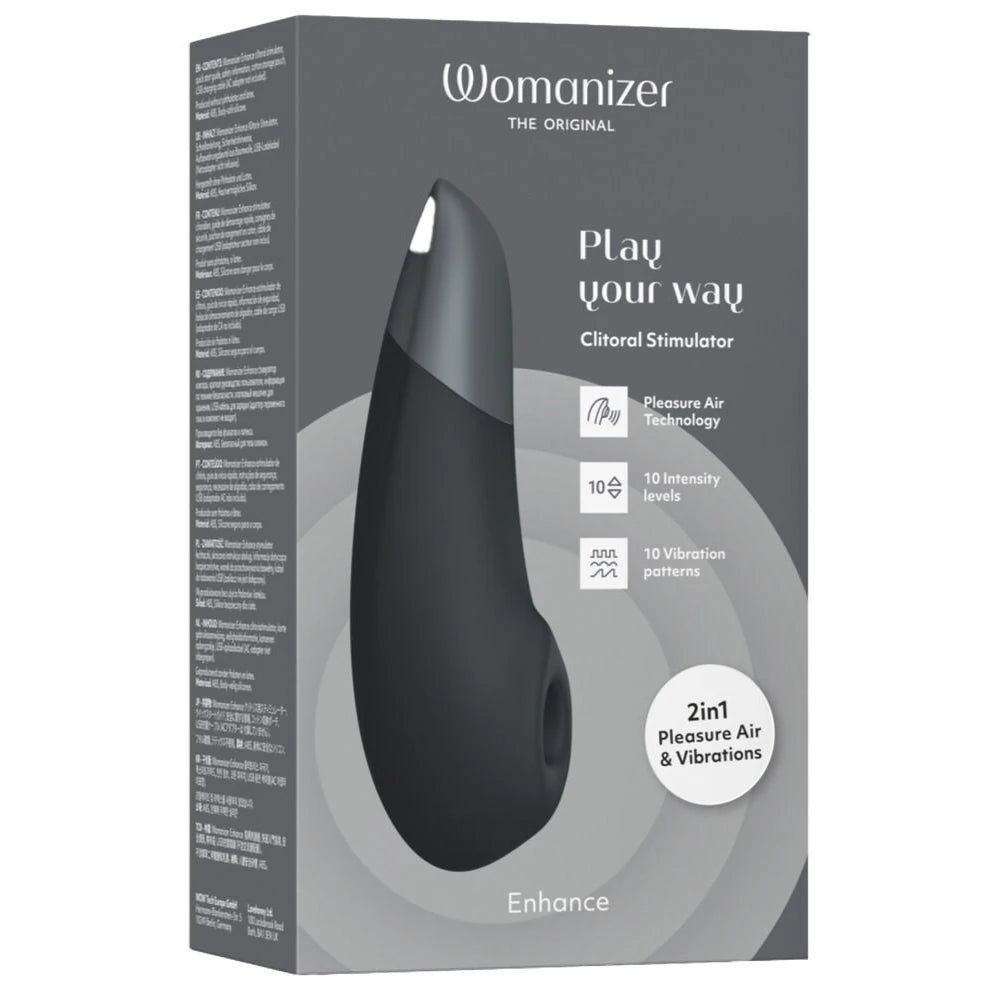 Womanizer Enhance Pleasure Air Emiş Güçlü Vibratör-Black