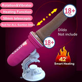 Erox Suction Cup Sex Machine Realistik Penis Uyumlu Seks Makinesi-Purple