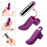 Erox Finger Vibe Çift Yönlü USB Şarjlı Parmak Vibratör-Purple