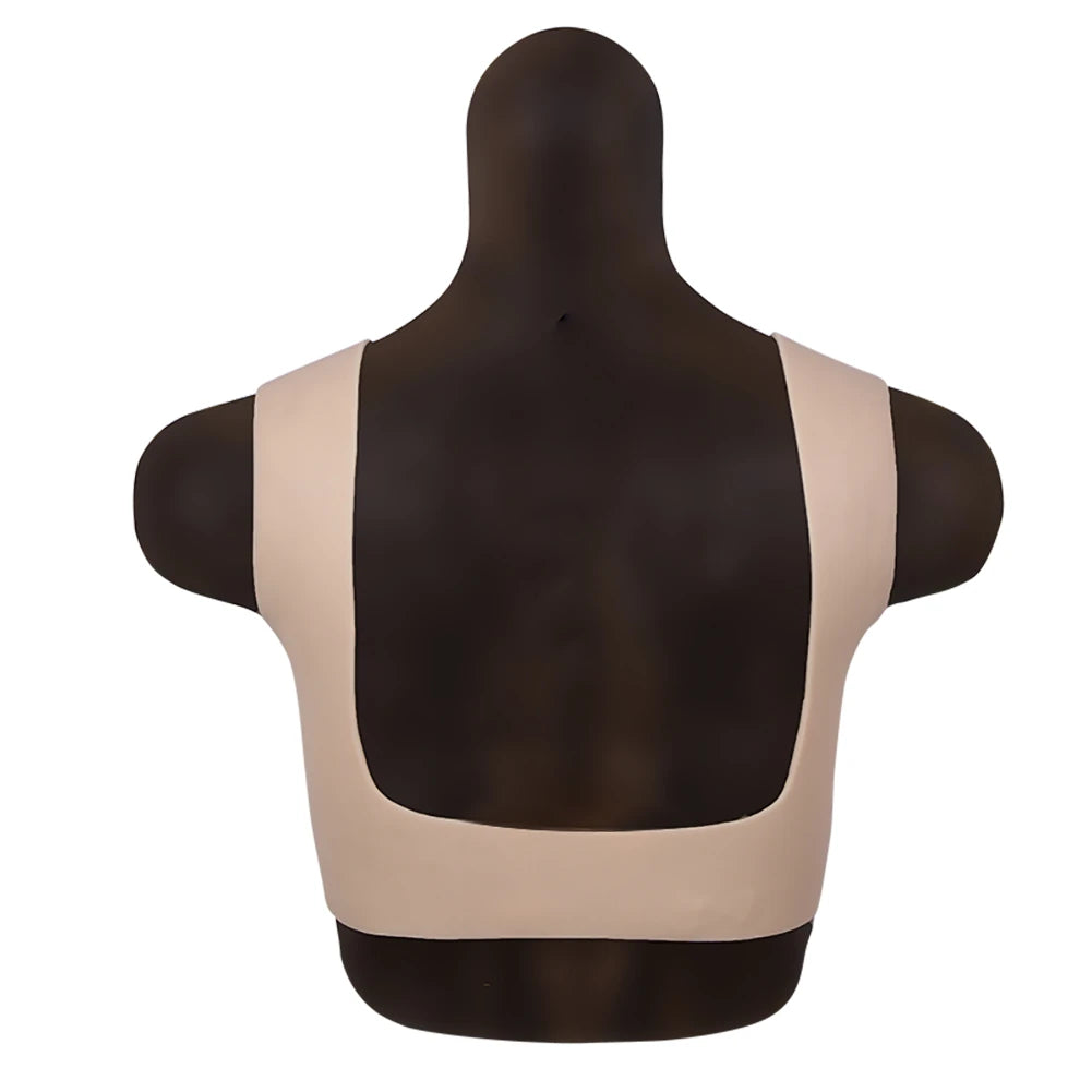 Bodysuit Crossdresser Askılı Giyilebilir Silikon Göğüs L Beden