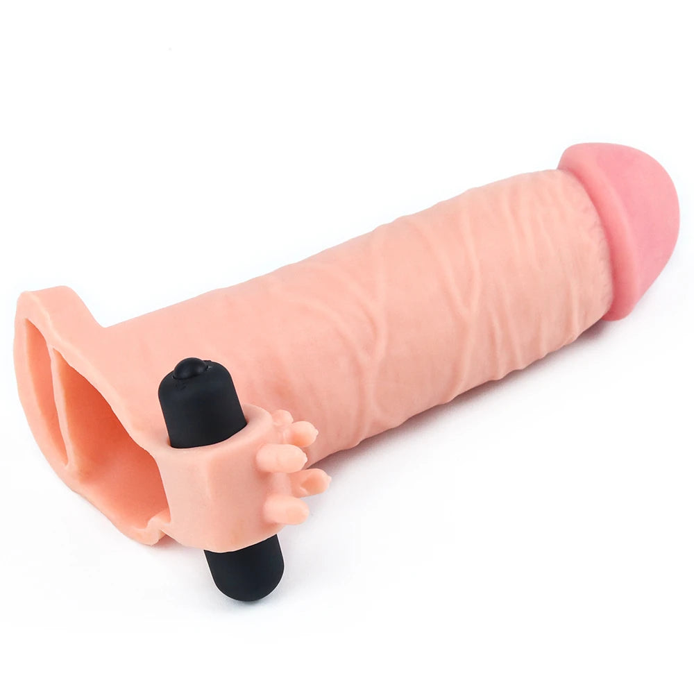 Lovetoy Pleasure X-Tender Vibrating Sleeve 3 cm Uzatmalı Penis Kılıfı