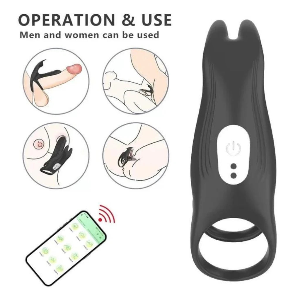 Erox The Cock Ring Alex Telefon Kontrollü ve G Spot Uyarıcı Penis Halkası