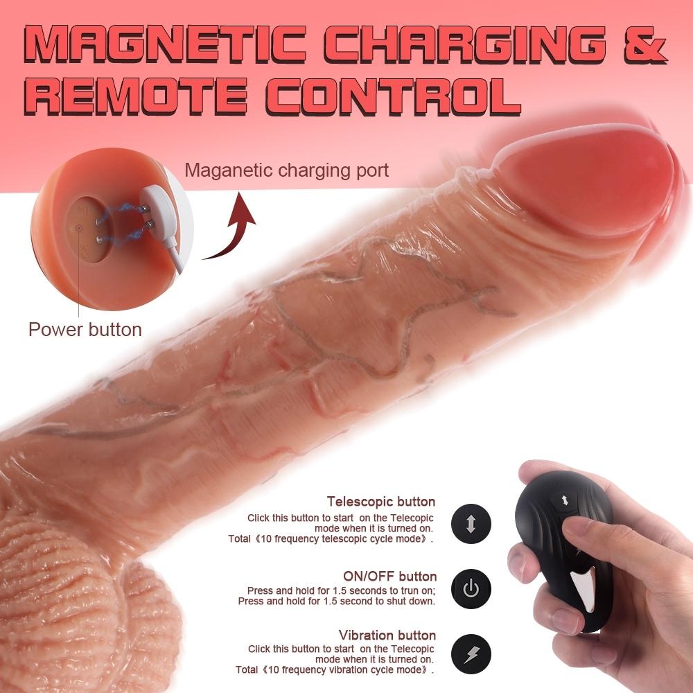 Shequ Marvin 20 Cm İleri Geri Hareketli Realistik Penis