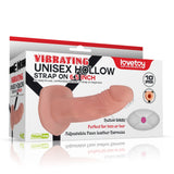 Lovetoy İçi Boş Titreşimli Unisex Kullanılabilen 17 Cm Belden Bağlamalı Penis
