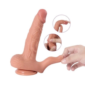 Dildo Series Hadun Klitoris Stimülasyon Dual Titreşimli Realistik Penis