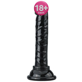 Erox Jelly Silicone 14.5 cm Anal ve Vajinal Realistik Penis-Black
