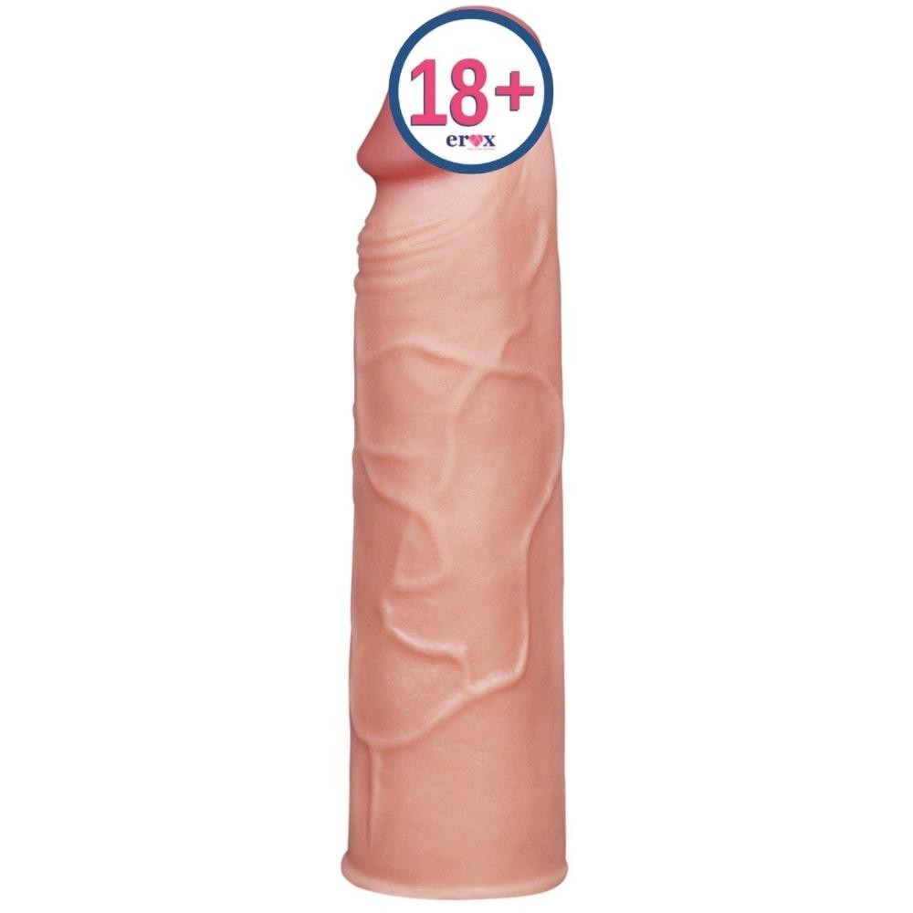 Lovetoy Pleasure X-Tender 3 cm Dolgulu Realistik Penis Kılıfı