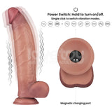 Lovetoy Dual Density Power Cock 12'' Titreşimli Realistik Dildo LV110207