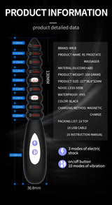 Wowyes Electrick Shock Özellikli Prostat Masaj Vibratör