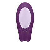 Satisfyer Double Joy Telefon Uyumlu Çiftler İçin Vibratör-Purple
