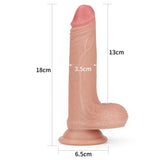 Lovetoy Dual Layered Silicone Cock 18 cm Realistik Penis LV4001F