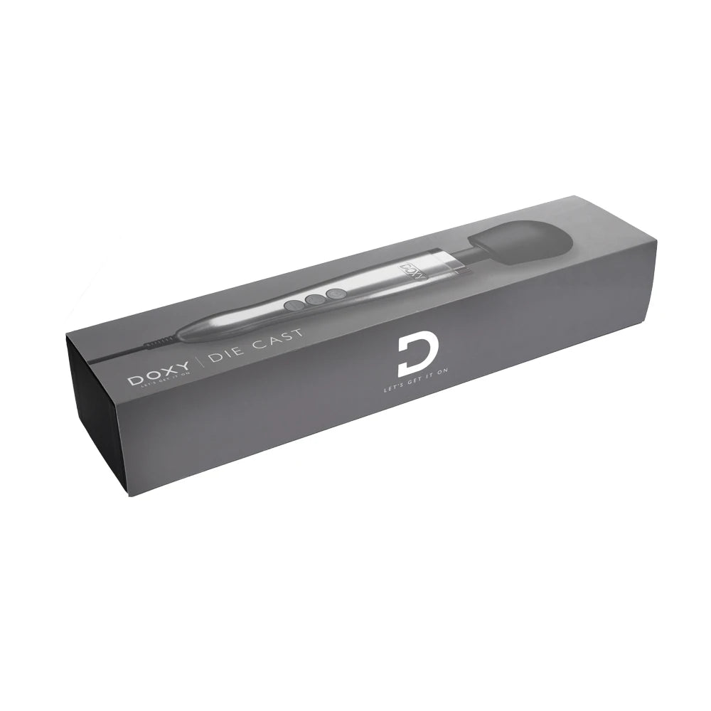 Doxy Die Cast Metal Wand Massager Masaj Aleti - Gray