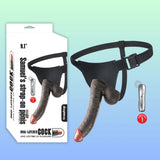 Erox Strap-On Samuel Titreşimli Belden Bağlamalı Realistik Zenci Dildo