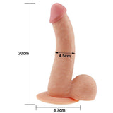 Lovetoy The Ultra Soft Dude Dildo 20 Cm Realistik Penis LV1082